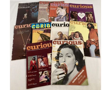 10 vintage issues of Curious; The Sex Education Magazine for Men &amp; Women. Dating from the late 1960's and early 1970's. 