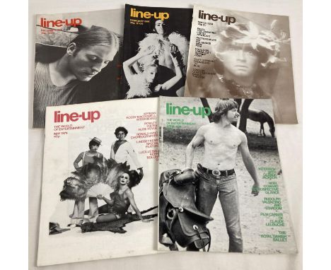 5 vintage 1970's issues of Line-Up; The Magazine of Human Events. 