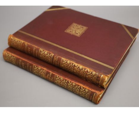 Cooper-King, Charles - The British Army and Auxiliary Forces, 2 vols, subscription editions, folio, maroon cloth, Cassell [18