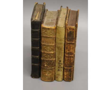 Four small volumes in Latin, 16th century and later, including Catullus et in eum Commentarius M. Antonii Mureti ...Venetiis,