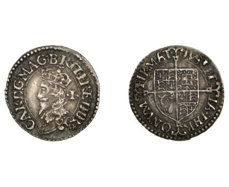 Charles I (1625-1649), Briot’s First Milled issue, Penny, no mm., signed b below bust, 0.45g/9h (SCBI Brooker 722, same dies;