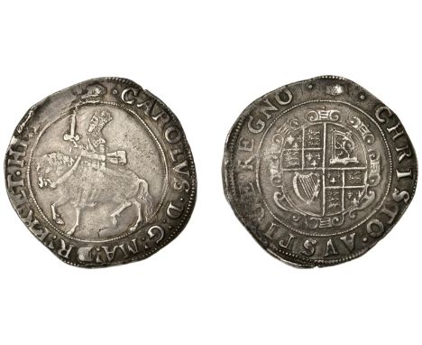 Charles I (1625-1649), Tower mint, Halfcrown, Gp III, type 3a1, mm. tun, sash flies from waist, 14.44g/6h (Bull 297k/23; SCBI