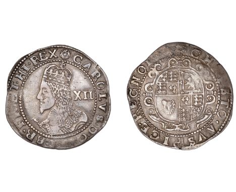 Charles I (1625-1649), Exeter mint, Shilling, 1644, mm. rose, large bust of coarse style, date to left of initial mark, 5.45g