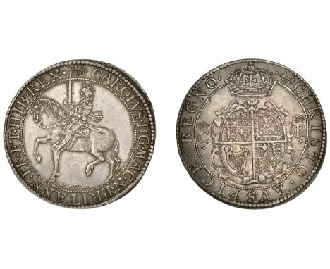 Charles I (1625-1649), Briot’s Second Milled issue, Halfcrown, mm. anchor (to left on obv., to right on rev.), signed b both 