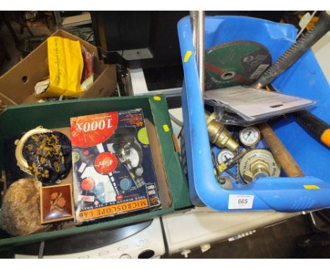 TWO TRAYS TO INC TOOLS, VALVES, SUNDRIES ETC