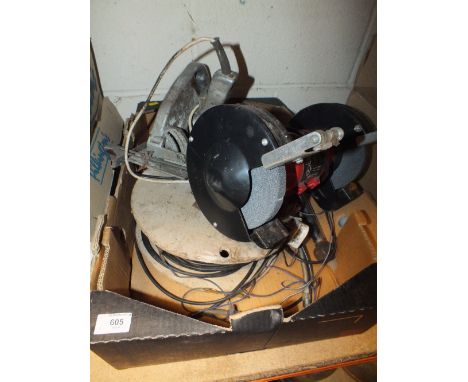 A GRINDER, CIRCULAR SAW, GREASER ETC