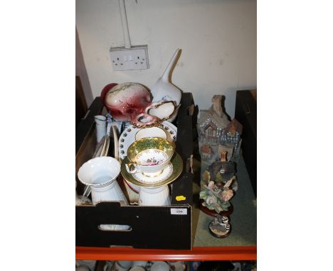 A QUANTITY OF CERAMIC FIGURES TO INCLUDE AYNSLEY, LILLIPUT LANE ETC