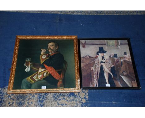 A print entitled 'Salem' by Sydney Curnow Vosper along with a framed George Belcher Print of 'Brother Petch' being a 'Regale 