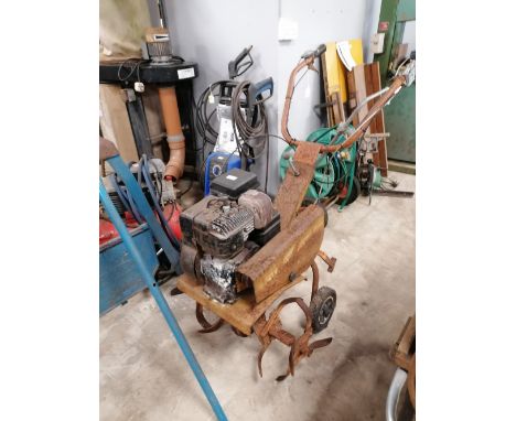 A vintage rotavator 