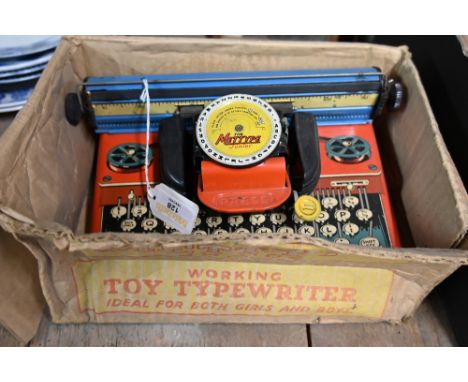 Vintage Mettype Junior typewriter with box