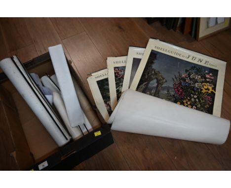A box of vintage posters 