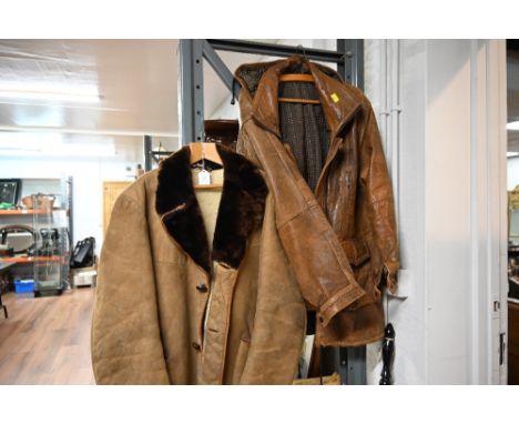 Two vintage jackets, one wool lined 