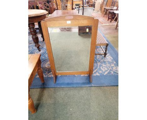 Mahogany framed and mirrored fire screen
