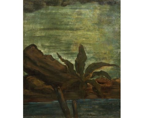 PAUL CÉZANNE (1839-1906)Plantes aquatiques mural transferred to canvas 92 x 76cm (36 1/4 x 29 15/16in).Painted in 1862–1864Fo