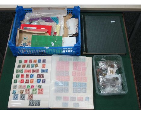 Stamps; A collection of Great Britain and a small selection of World stamps, early to modern, in stockbook, album and loose i