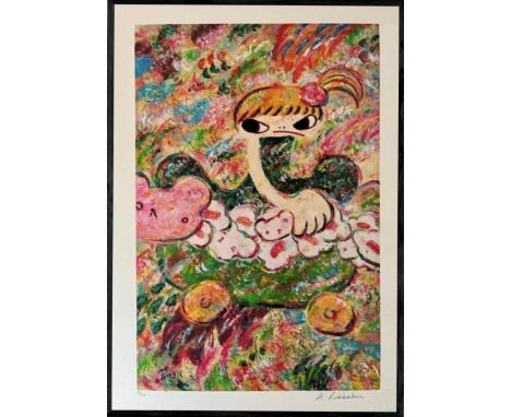 Ayako ROKKAKU (Né en 1982), d’aprèsSans titreSérigraphie en couleur sous papier, signée dans la planche. Numéroté à 150 exemp