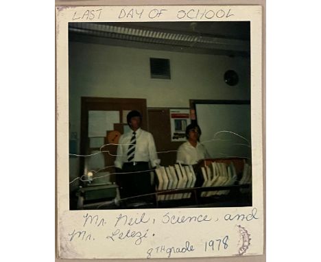 Andy WARHOL (1928-1987), Attrib.àLast day of School, 8th grade , 1978Polaroïd d’époquePorte le cachet de la Warhol Collection