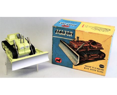Corgi - Major Euclid TC-12 Tractor with dozer blade, No. 1102 in lime green, boxed.
