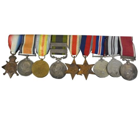 A Great War and later group of nine, awarded to GNR W.H. TURNER, Royal Artillery, 39161, 1914- 1918 Star Medal, War Medal, Vi