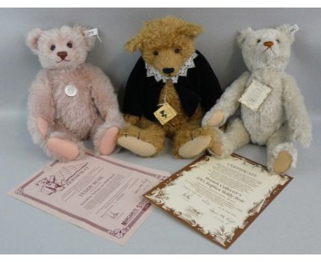 Two Steiff limited edition teddy bears comprising; 'British Collector's 1911 Replica Teddy Bear', No. 332/3000, EAN 406645, '