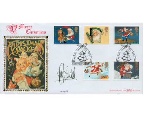 Roy Hudd signed Christmas Greetings FDC. 27/10/97 Drury Lane postmark. Good Condition. All autographs are genuine hand signed