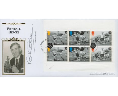 Martin Chivers signed Football Heroes FDC. 14/5/96 Tottenham postmark. Good Condition. All autographs are genuine hand signed