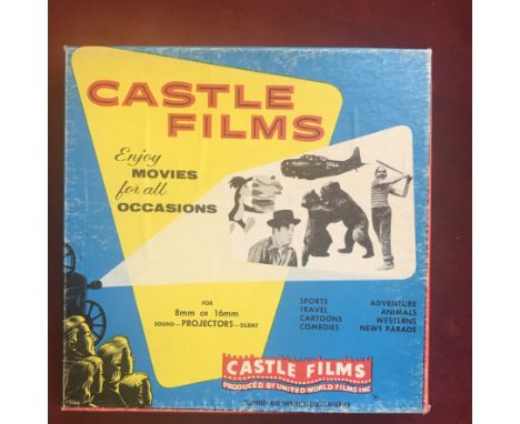 Castle Films Challenge of the Alps 16mm Feel Reel, vintage movie tape for projector in good condition