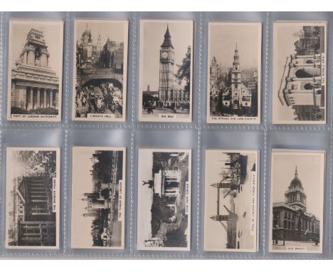 Carreras Ltd 2 Sets, Views of London 1929 Set F27/F27 cards (some light toning to backs) VGC and Palmistry 1933 Set 50/50 car