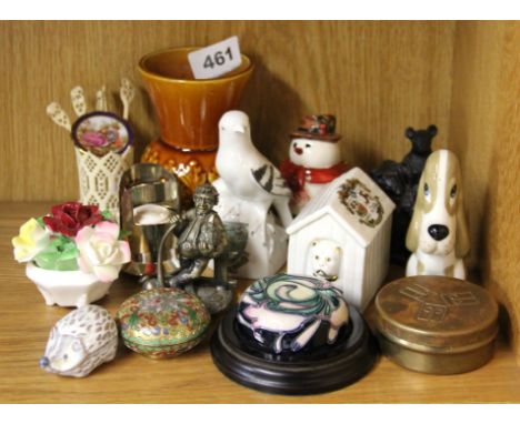 A quantity of mixed ceramic and other items.