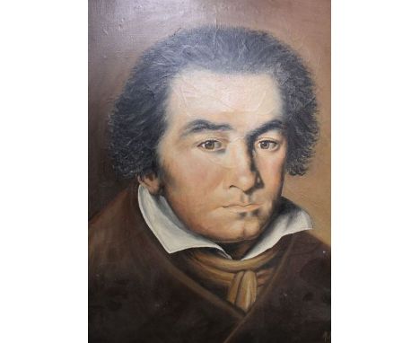 A Penny - oil on canvass, portrait of a gentlemen 50 x 40 unframed