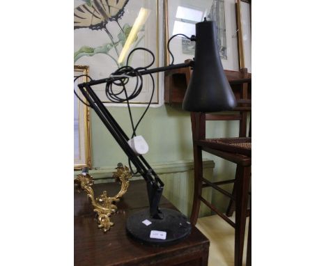 A black finished Anglepoise design task lamp