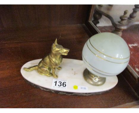 Art Deco globe light fitting