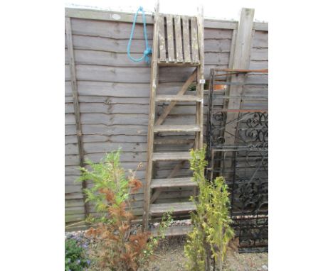 Wooden step ladder