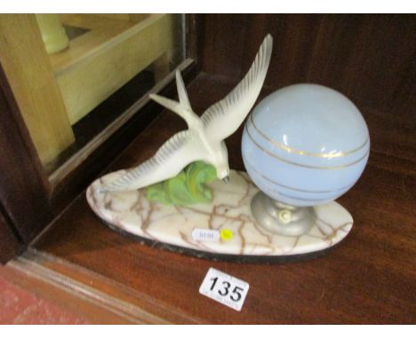 Art Deco globe light fitting