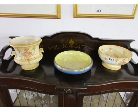 Royal Worcester fruit bowl and 2 pieces of Crown Devon 