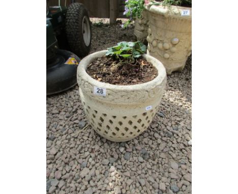 Stone circular planter