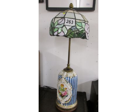 French lamp with tiffany style shade