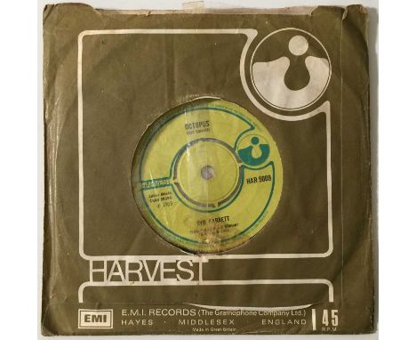 SYD BARRETT - OCTOPUS C/W GOLDEN HAIR 7" (ORIGINAL UK COPY - HARVEST HAR 5009). A lovely condition original UK stock copy of 