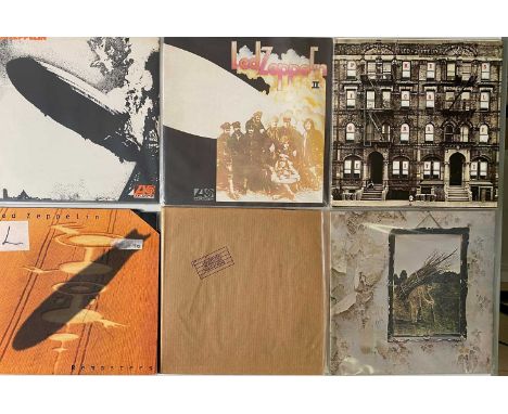 LED ZEPPELIN - STUDIO LPs. Very clean collection of 7 x LPs from Led Zep - these pressing predominantly early/og UK copies. T