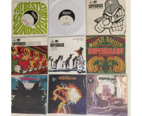 SUPERGRASS - 7" ARCHIVE (1994/2015). Hugely impressive collection of 24 x 7" releases from Supergrass taking us from their de