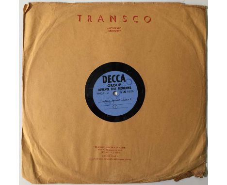 HAROLD MCNAIR QUARTET - HAROLD MCNAIR LP - ORIGINAL UK DECCA ACETATE RECORDING. Incredible to uncover original UK double-side