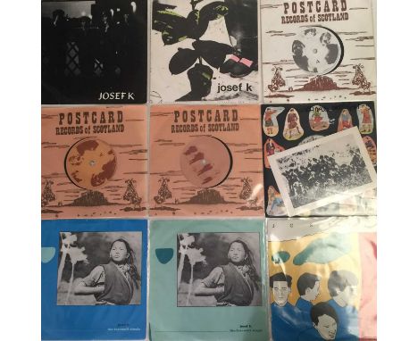 JOSEF K - 7" COLLECTION. Wicked complete run of 9 x original 7" releases from Josef K. Titles are Chance Meeting (1979 debut,