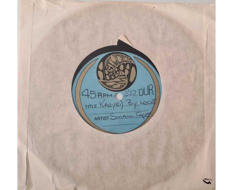 SMALL FACES - LOOKING FOR LOVE - ORIGINAL UK ABBEY ROAD 7" ACETATE RECORDING. Extremely scarce original UK double sided 1977 