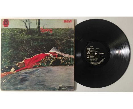 SPRING - SPRING LP (ORIGINAL UK COPY - RCA NEON NE 6). Solid example of the only 1971 LP from the Leicester Prog outfit. The 