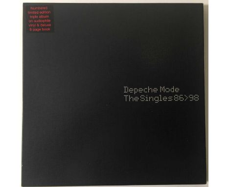 DEPECHE MODE - THE SINGLES 86 &gt; 98 (ORIGINAL UK 3 x LP SET - MUTEL5). The strictly limited and numbered 3 x LP edition fea
