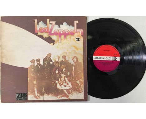 LED ZEPPELIN - II LP (PLUM/ RED - WRECK MISPRINT - ATLANTIC 588198). A superb original UK pressing of Led Zeppelin's second a