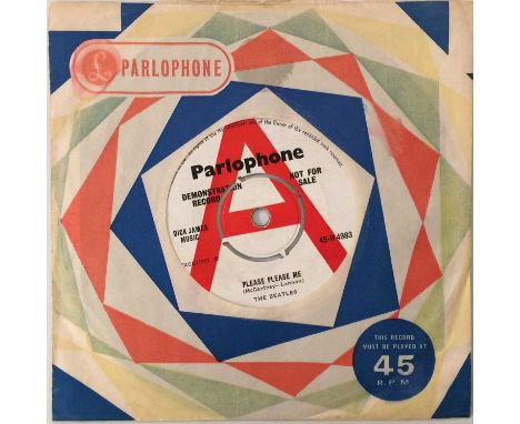 THE BEATLES - PLEASE PLEASE ME 7" - ORIGINAL UK DEMO (PARLOPHONE 45-R 4983). A special example of the original UK 7" demo of 