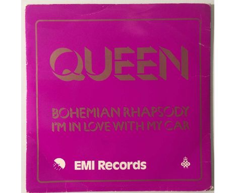 QUEEN - BOHEMIAN RHAPSODY - 1978 BLUE VINYL 7" COPY - NUMBER 69/200.(EMI 2375). An all-time Queen rarity with this hugely lim