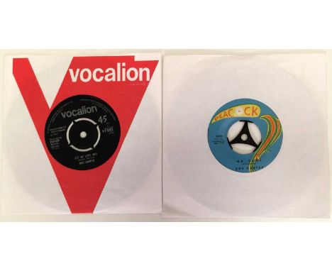 BUD HARPER - MR SOUL/ LET ME LOVE YOU 2x 7" (UK &amp; US PRESSINGS - VOCALION/ PEACOCK). A superb pack of 2 7" copies of Mr S
