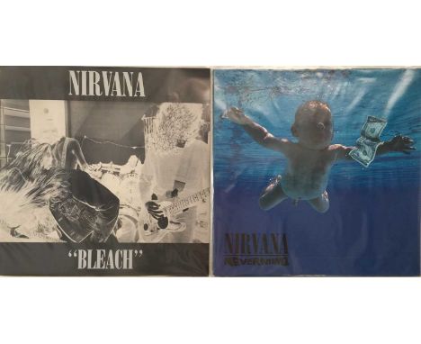 NIRVANA - BLEACH/ NEVERMIND LP PACK. A stunning pack of the first 2 studio LPs by legendary grunge band Nirvana. Titles inclu